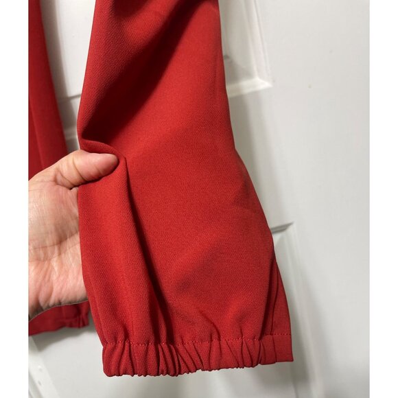 NWOT THEORY Northsound Admiral Pants in Rustic Red Size 6 - Picture 9 of 13